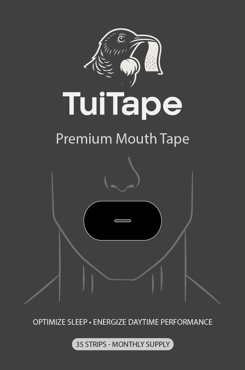 Oval Mouth Tape | Light Blue / Black | 7 or 35-Night Pack