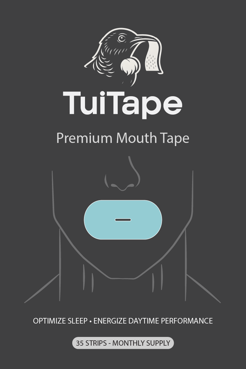 Oval Mouth Tape | Light Blue / Black | 7 or 35-Night Pack