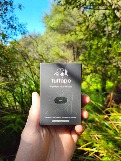 Oval Mouth Tape | Light Blue / Black | 7 or 35-Night Pack