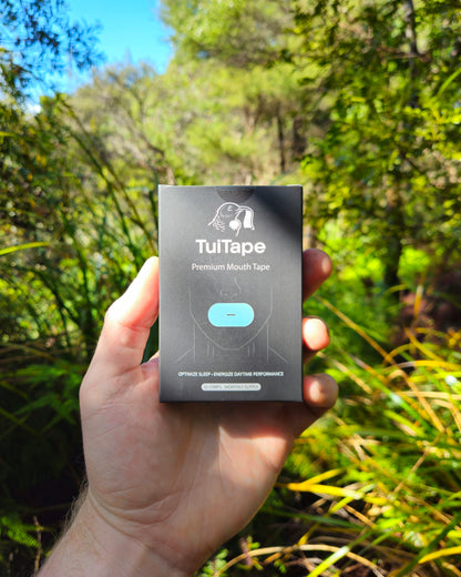 Oval Mouth Tape | Light Blue / Black | 7 or 35-Night Pack