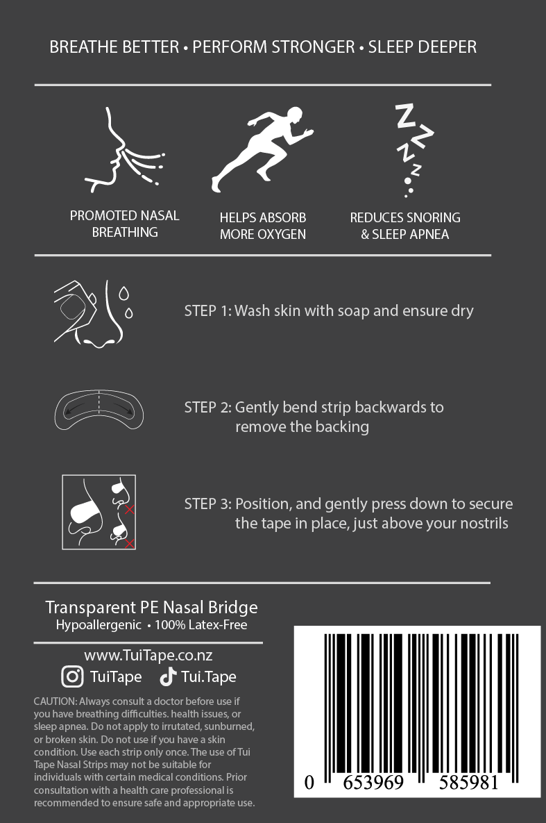 Transparent Nasal Breathing Strips | 7 or 35-Pack