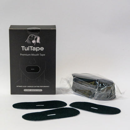 Oval Mouth Tape | Light Blue / Black | 7 or 35-Night Pack